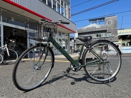 自転車 27インチ 一度だけ使用したほぼ新品 ママチャリ