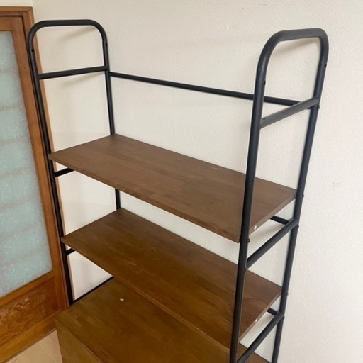 【美品‼️】定価40,639円♪ ニトリ 80cm幅チェストラック タンス 衣類収納家具 ヴィンテージ調ダークブラウン♪