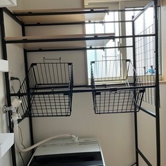 ランドリーラック(バスケット付き)の画像