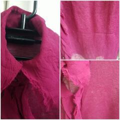 取引中！バジーレ28 BASILE28 シフォンブラウス　ボルドーの画像