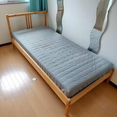 IKEA FJELLSE シングルベッド　マットレス付き