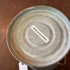 アンティーク/ブリキ花桶/花入れ/フラワーポット/バケツ/②の画像