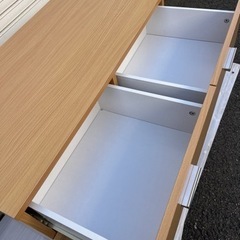 【引取り限定】収納タンス　木目調の画像