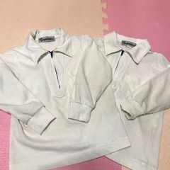 園児　長袖ポロシャツ　二枚