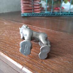 SELANGOR PEWTER  馬の置物 二頭 ヴィンテージ 合金 風水の画像