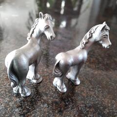 SELANGOR PEWTER  馬の置物 二頭 ヴィンテージ ...