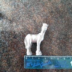 SELANGOR PEWTER  馬の置物 二頭 ヴィンテージ 合金 風水の画像