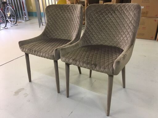 3/30売約済■デザイナーズチェアのサンプル（ブラウン）※2脚セット※サンプル品■bbf-0894