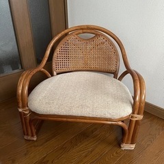 【決まりました】籐座椅子　ラタン椅子の画像