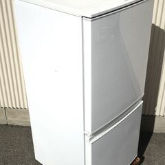 全国送料無料★3か月保障付き★冷蔵庫★2017年式★シャープ★SJ-D14C-W★137L★Y-0328-006