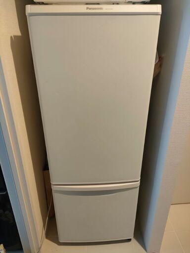冷蔵庫 186L Panasonic NRb17bw マットホワイト