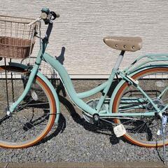 子供　自転車　２４インチ　６段変速　おしゃれの画像