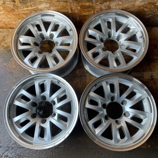 今日まで　ランクルなど　レアマイスター？　16インチ　アルミホイール　シルバー