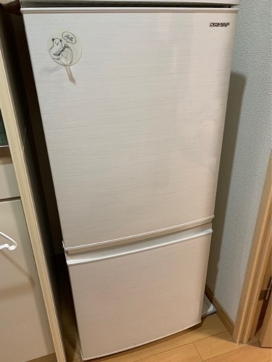 【再値下げしました】2019年製 シャープ SJ-D14E-W 2ドア冷蔵庫(137L・左右付替タイプ) ホワイト系