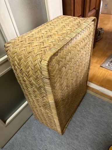 【取引終了】古道具　昭和レトロ　柳行李　つづら　竹かご　衣装箱　ノスタルジー