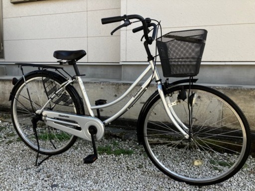 442、ママチャリ26インチシルバー