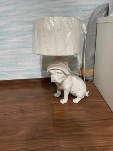 犬のランプ付き置物 最終値下げです。キャンセルでしたので