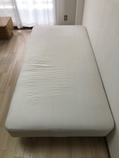 【購入者決定】【無印良品】シングルベッド脚付き