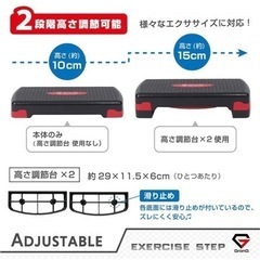 【ステップ台／踏み台昇降運動】2段階調整・滑り止め加工の画像