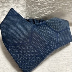 クロスヘアバンド　紬リメイク　ハンドメイド　未使用 の画像