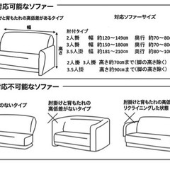 ソファカバー 2人掛け用 の画像