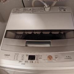 AQUA　4.5kg　洗濯機　2017年　決定！