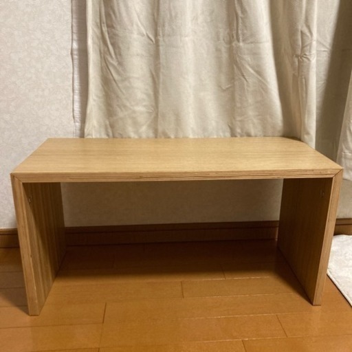 無印良品　コの字の家具・積層合板 オーク材 幅７０ｃｍ