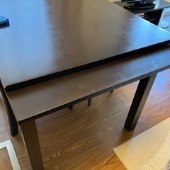 ダイニングテーブル長さ120、150くらいに長くなりますの画像