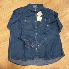 タグ付き　デニムシャツ