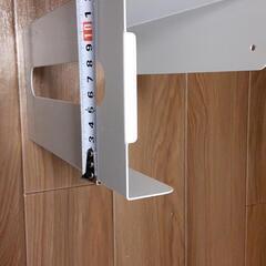 ペーパータオルホルダー　　ルボナリエ 日本製 ペーパータオル ホルダー 壁掛け キッチンペーパー 収納 ティシュペーパー ティッシュ 壁掛け ハンガー キャビネット 吊り下げ ラック 台所 (ホワイト)

の画像