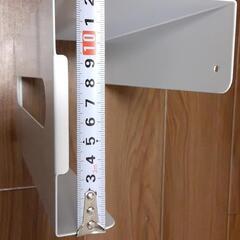 ペーパータオルホルダー　　ルボナリエ 日本製 ペーパータオル ホルダー 壁掛け キッチンペーパー 収納 ティシュペーパー ティッシュ 壁掛け ハンガー キャビネット 吊り下げ ラック 台所 (ホワイト)

の画像