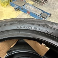 ダンロップ 165-55-15  8～9部山 美品の画像