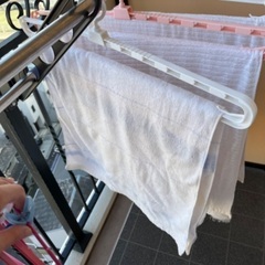 3/30 【お値下げ】夕方以降限定　洗濯セット　バスタオル　ハンガー　洗剤類の画像