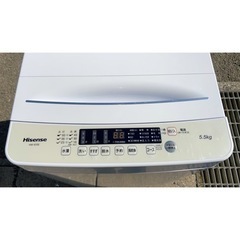 【Hisense】全自動洗濯機/5.5kg/2022年製の画像