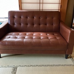 【お譲り先決まりました】2人掛けソファ