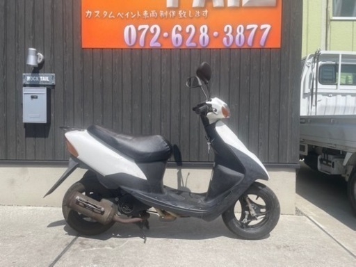 ★33000円 レッツ2 セル1 実働車　白　CA1PA 原付　スクーター　スズキ