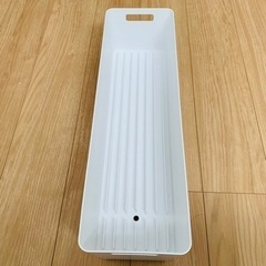 tower 山崎実業 水切りラック スリム ロング ホワイトの画像