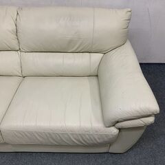 IDC大塚家具 Leatherworld/レザーワールド 高級本革 3人掛けソファ