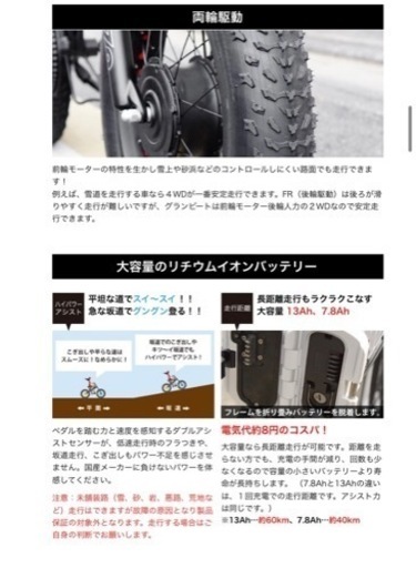 折り畳み電動自転車 カゴ、カギ、ライト、グランビート用前後フェンダー付き
