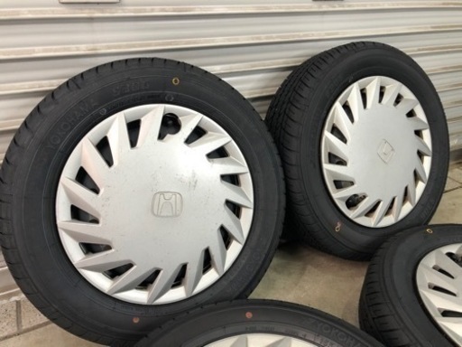 【S2869】22年 新品タイヤ 155/65R13 ヨコハマ S306 ゼスト 鉄ホイール 4本 ライフ ザッツ
