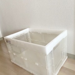 【決定済み】折りたたみコンテナ　ホワイト　大容量50L   6個セット