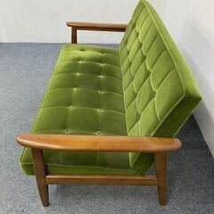 karimoku/カリモク60 Kチェア 2シーター モケットグリーン ラバー