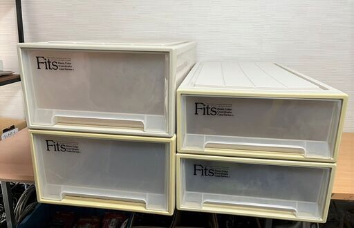 Fits 押し入れ収納ケース 4個セット 直接引き取り歓迎