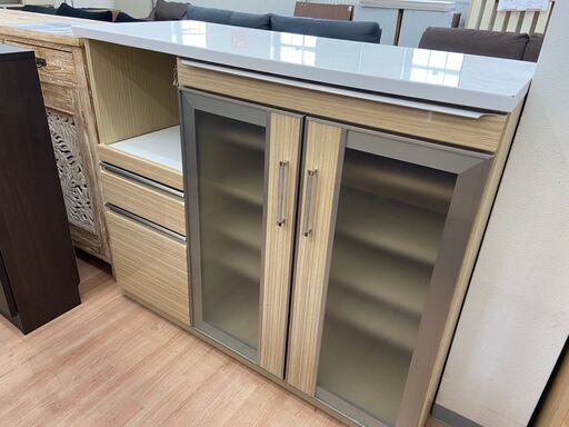 ▼値下げ▼キッチンカウンター レンジボード 食器棚 三幸ジャパン 参考価格74,000円💳自社配送時🌟代引き可💳※現金、クレジット、スマホ決済対応※