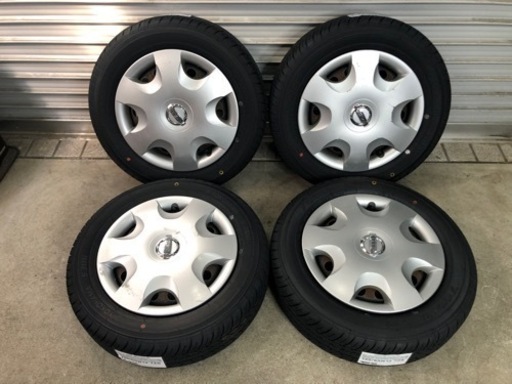 【S2870】22年 新品タイヤ 155/65R13 ヨコハマ S306 モコ MG22S 純正鉄ホイール ルークス 夏タイヤ
