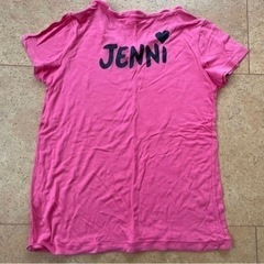 女の子3点セットJENNI半袖Tシャツ2枚とタンクトップ130120ピンク黒通学用遊び着の画像