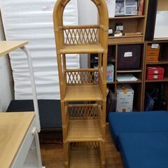 【リサイクルショップどりーむ鹿大前店】 No4905 籐ラック ...