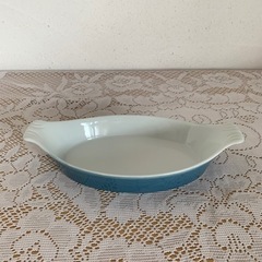 オーバル型食器 陶磁器 昭和レトロ ブルージュの画像