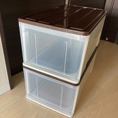 【天馬】衣装ケース2個まとめて　押入れ/クローゼット