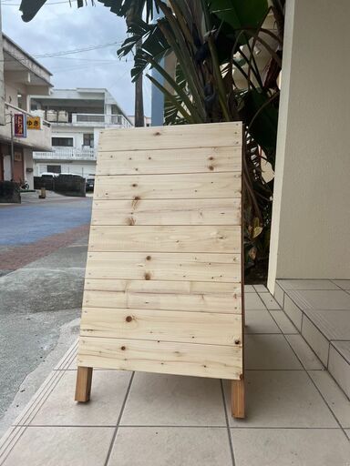 木製オリジナル両面看板